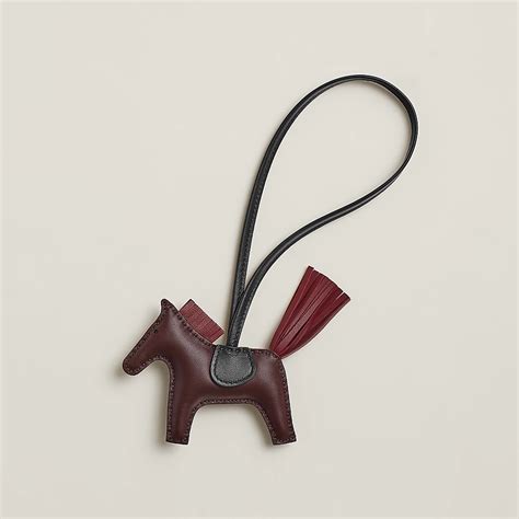 hermes leather horse charm|Hermes rodeo pm price.